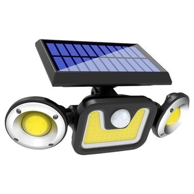 112 COB 3 heads solar wall light