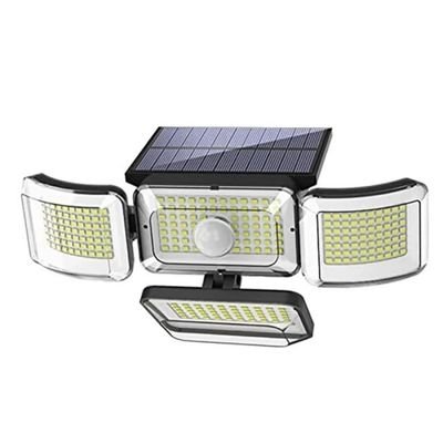 288 LEDs four heads adjustable solar security pir light