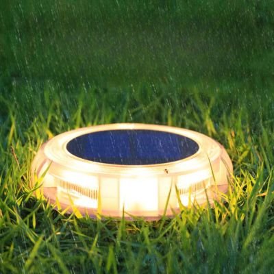 Circular transparent lawn buried light
