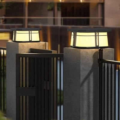 City gate solar post light