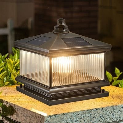 Classic and retro solar post light
