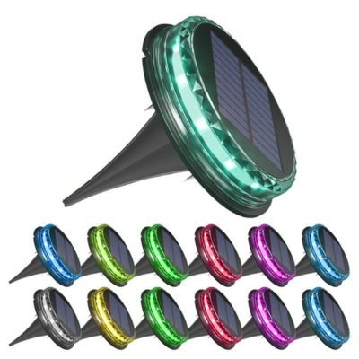 Colorful home landscape garden solar stake lights