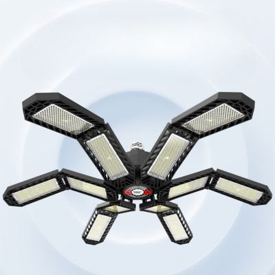 E27 12-leaf folding warehouse light 200W