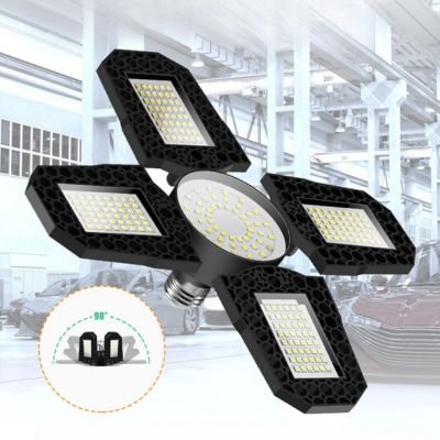 E27 Four-leaf folding warehouse light 100W