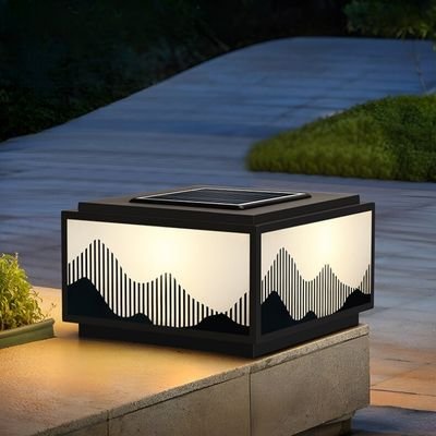 Fashionable landscape solar post cap lanterns