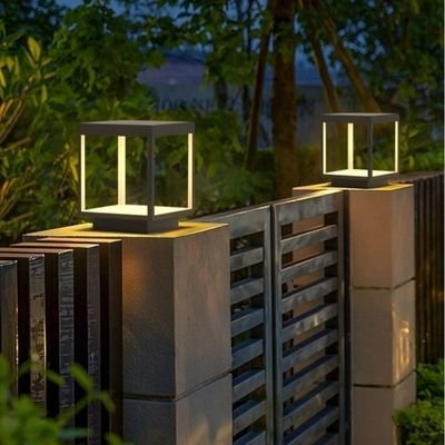 Light touches solar post light