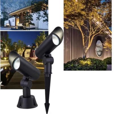 Low voltage courtyard spotlights