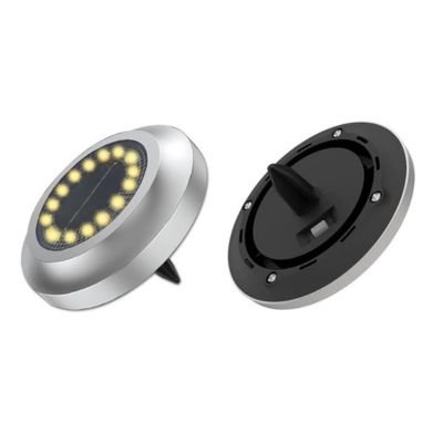 Raised shape stainless steel solar in ground light