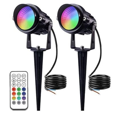 Remote control RGB landscape spotlight