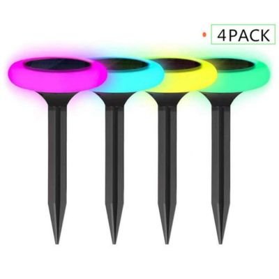 Ring colorful solar stake lights