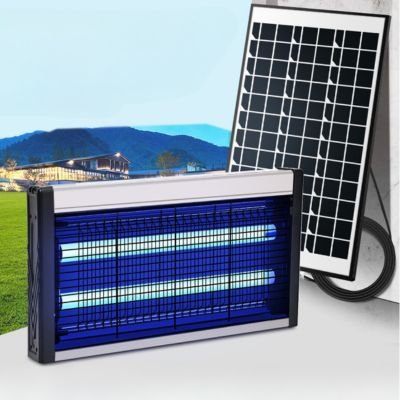 Solar powered Tube light bug zapper