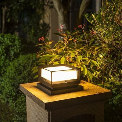 Transparent compressed bread solar post light