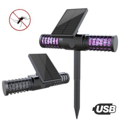 USB and Solar Powered stake bug zapper