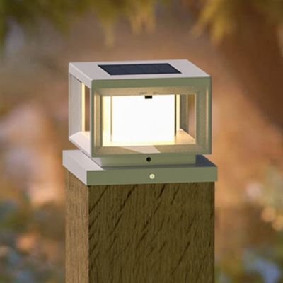 aluminum fence post light caps