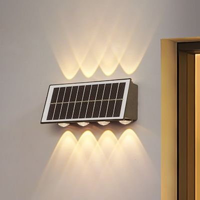 bright solar wall up and down light