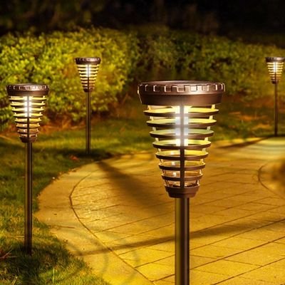 cage solar pole lights