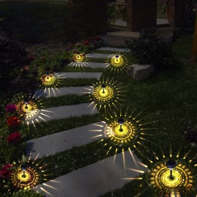 christmas solar lawn lights