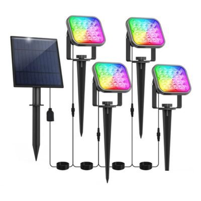 colored solar spot lights