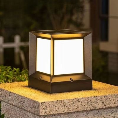 concrete post solar lights