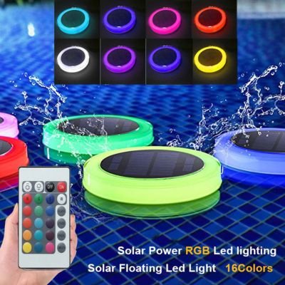 floating solar color changing pool lights
