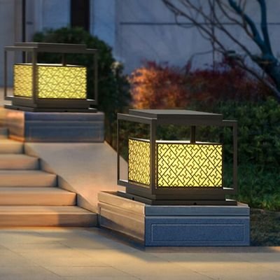 large solar post light