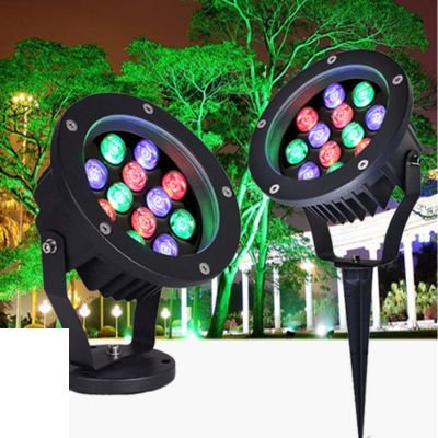 multi color landscape lights