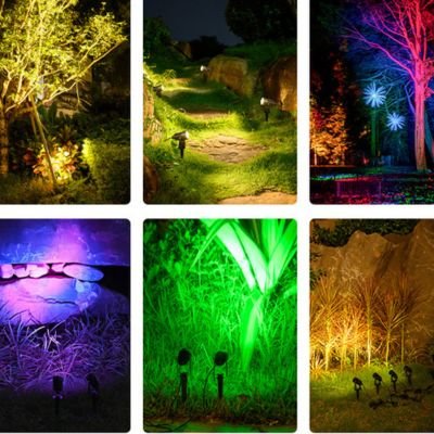 multiple light color of solar spotlight 2