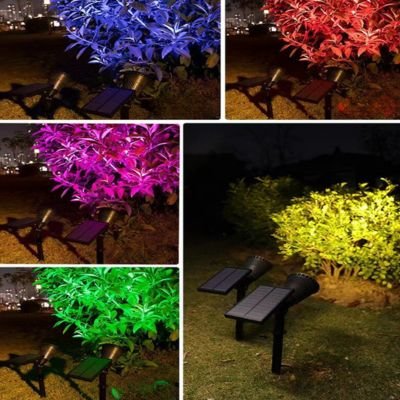 multiple light color of solar spotlight 3