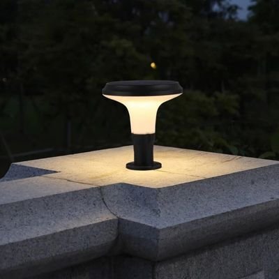 mushroom solar post light