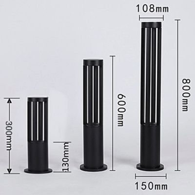 round bollard lights