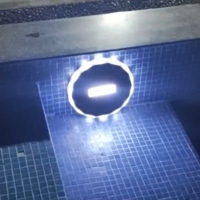 solar pool wall lights