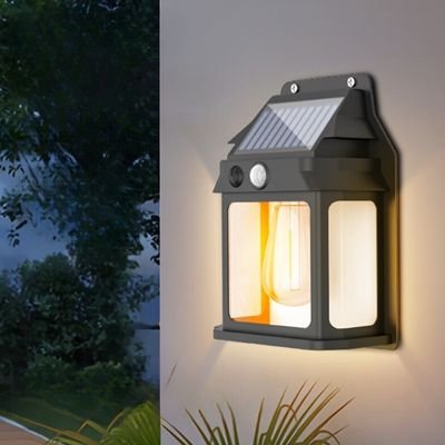 solar wall lantern with motion sensor