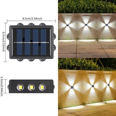solar wall mount four sides lights