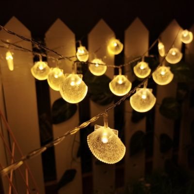 Scallop crystal creative string lights