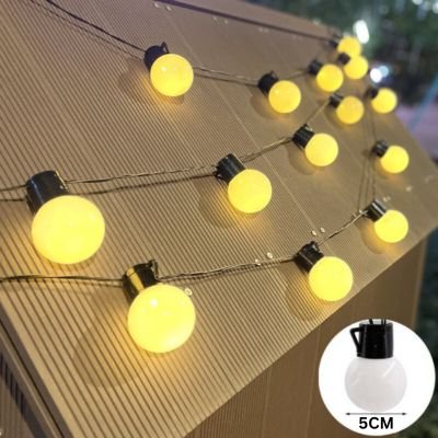 rooftop string lights