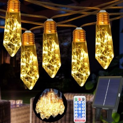 solar bistro lights outdoor