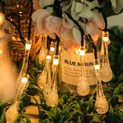 solar icicle string lights