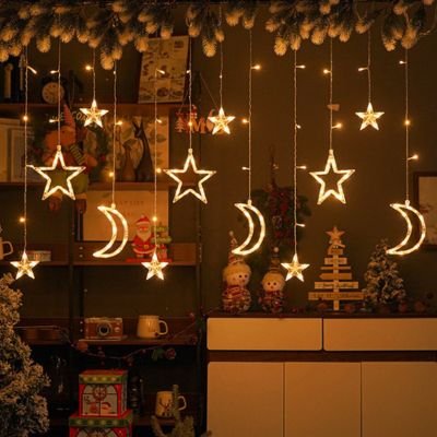 solar star curtain lights