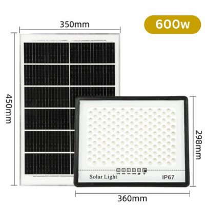 600W Battery indicator solar flood light