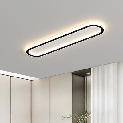Black Flush Mount Ring linear light