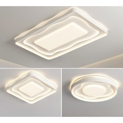 Creative wave cream wind ceiling lamp
