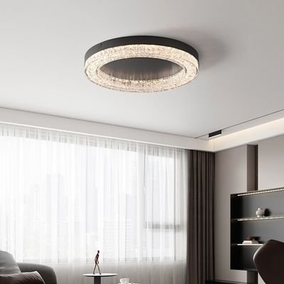 Crystal flush mount ceiling light