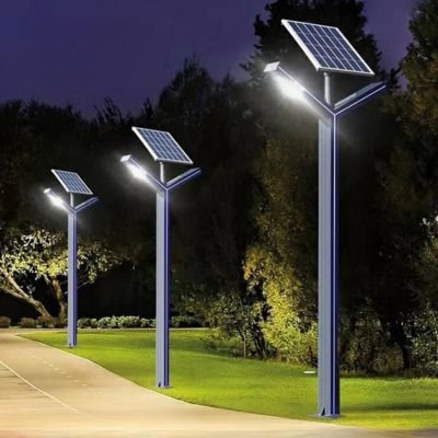 Dual head solar street & landscape light