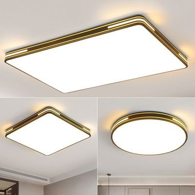 Gold edge high-power living room ceiling light