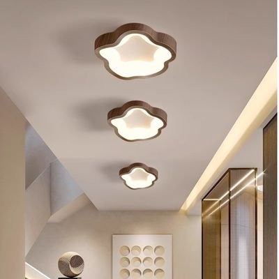 Jujube wood Cloud small ceiling light