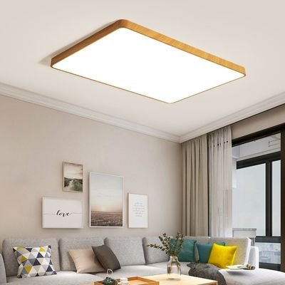 Log frame living room flat panel ceiling light