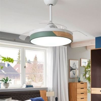 Macarons ceiling fan with light