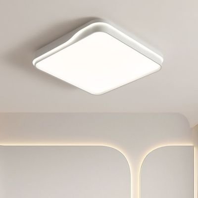 Marble simple shape square flush mount ceiling light