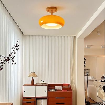 Orange Dining room flush mount ceiling light