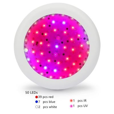 Round full red and blue celing light